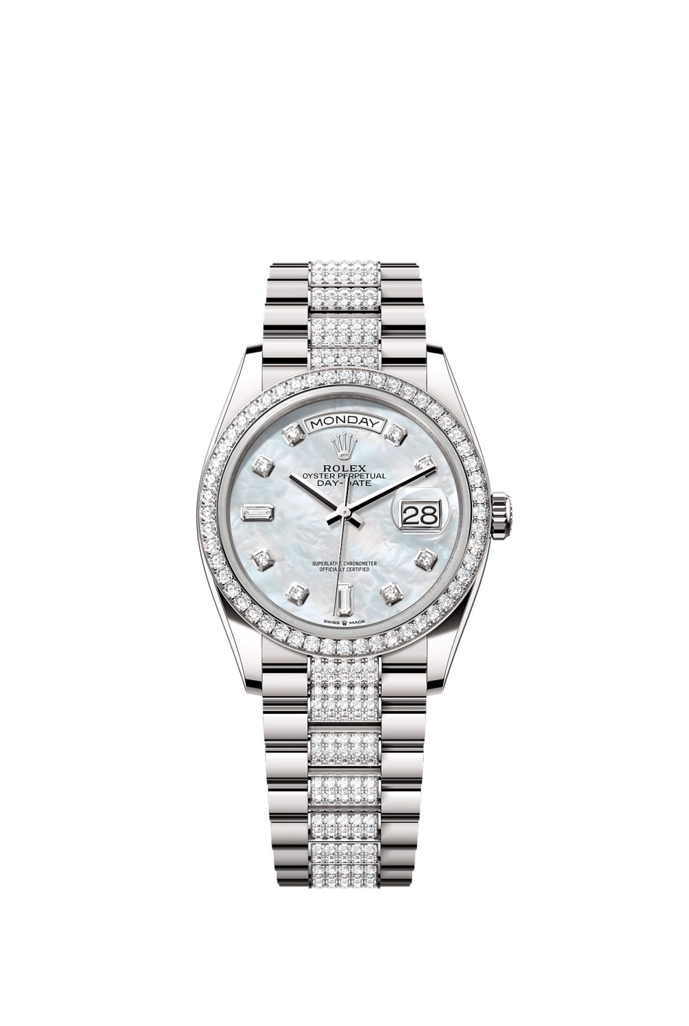 Day-Date 36 – white gold and diamonds