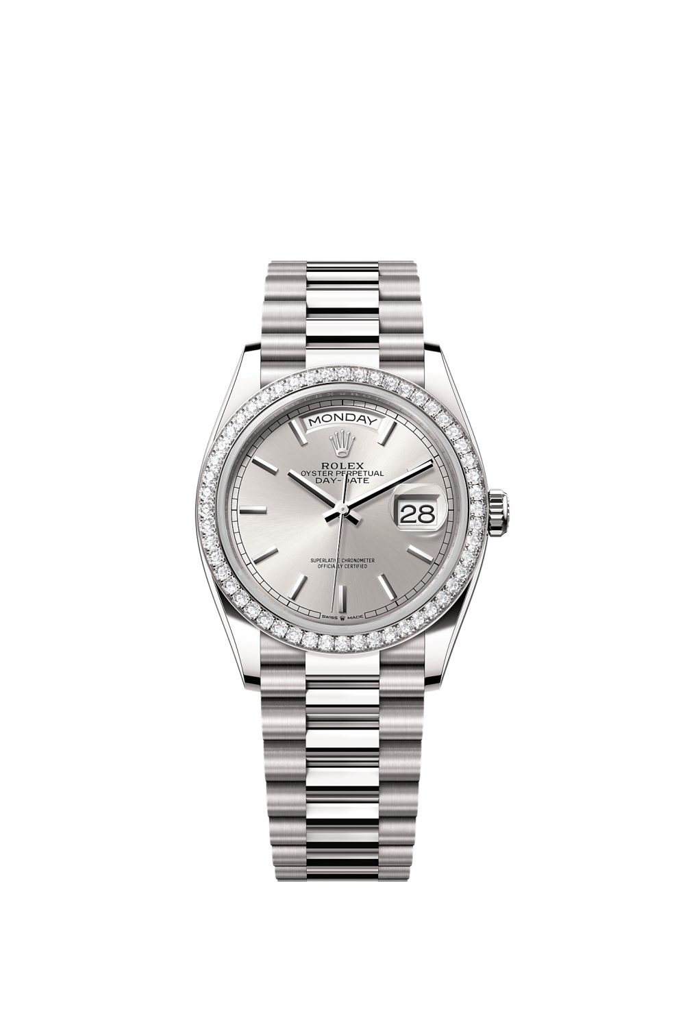 Day-Date 36 – white gold and diamonds