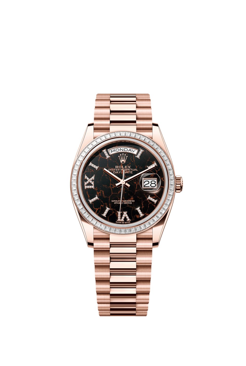 Day-Date 36 – Everose gold and diamonds