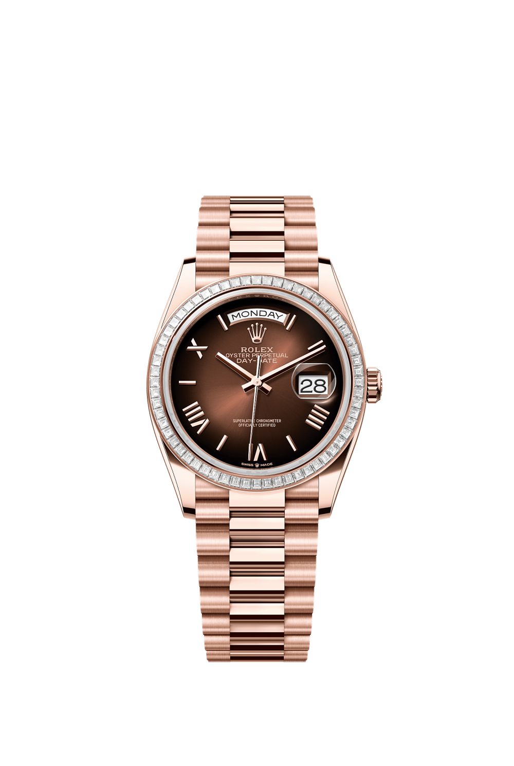 Day-Date 36 – Everose gold and diamonds