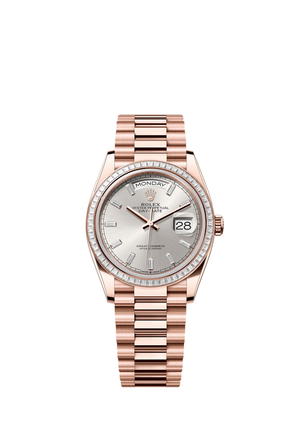 Day-Date 36 – Everose gold and diamonds