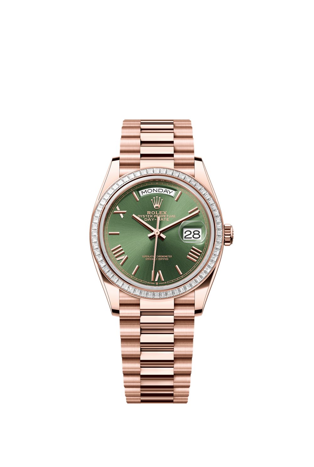 Day-Date 36 – Everose gold and diamonds