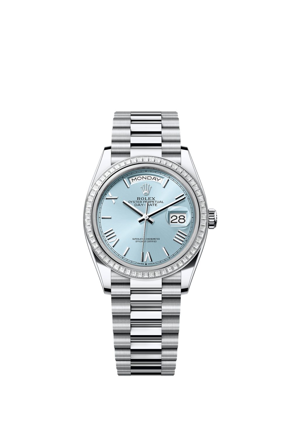 Day-Date 36 – platinum and diamonds