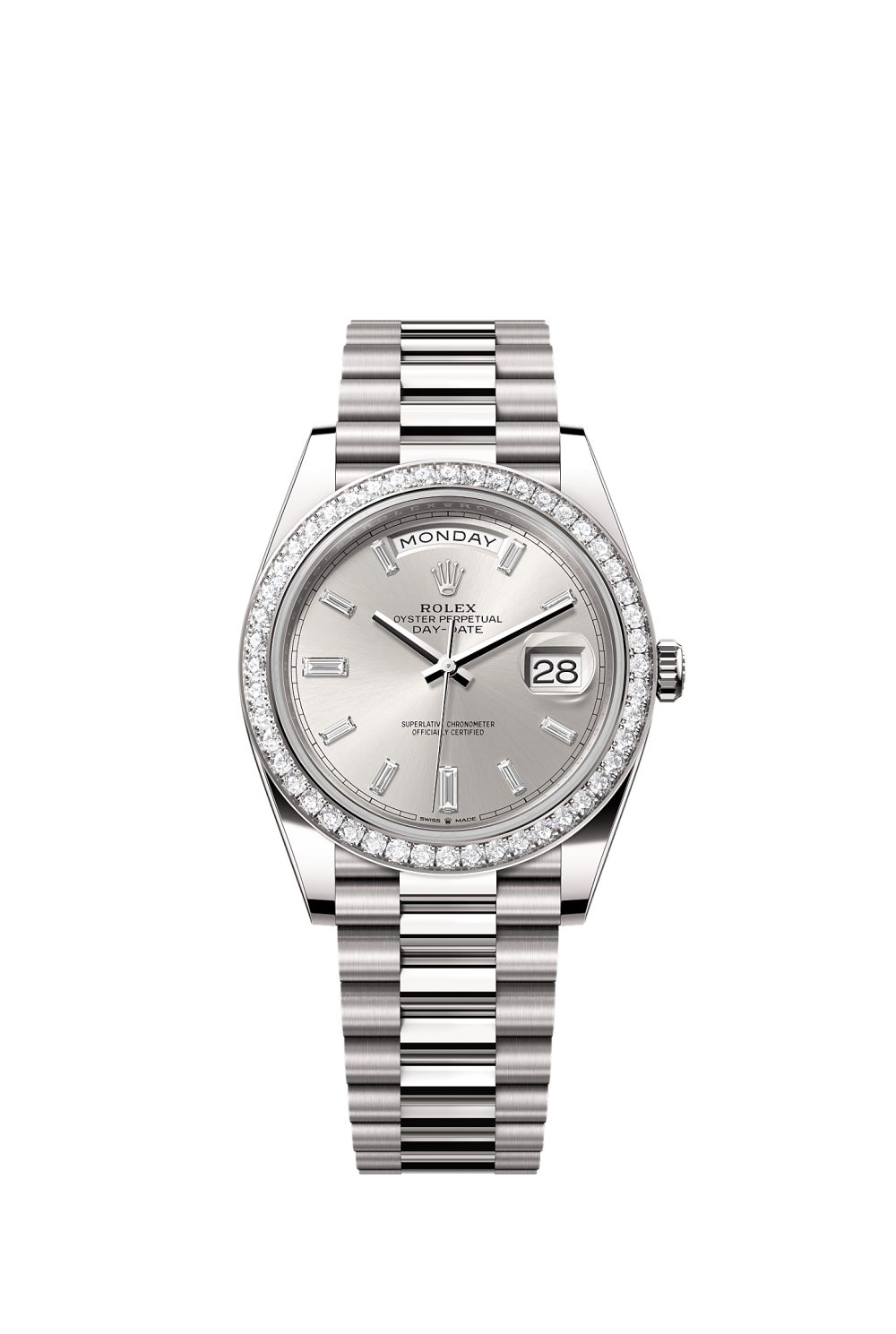 Day-Date 40 – white gold and diamonds