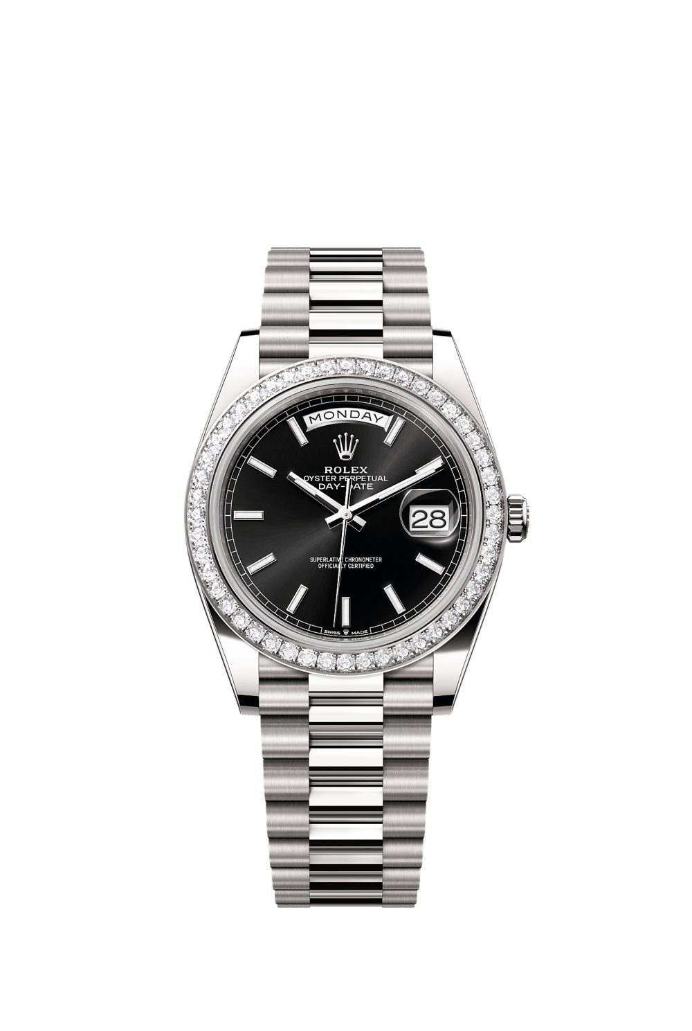 Day-Date 40 – white gold and diamonds