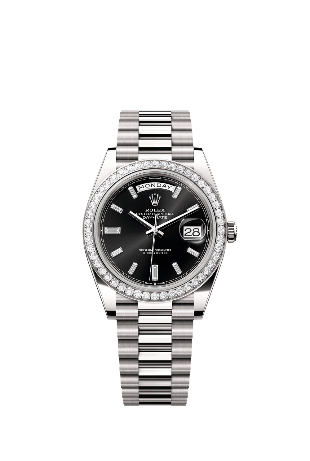 Day-Date 40 – white gold and diamonds