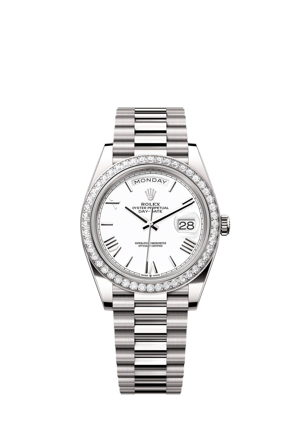 Day-Date 40 – white gold and diamonds
