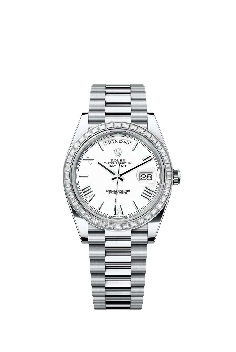 Day-Date 40 – platinum and diamonds