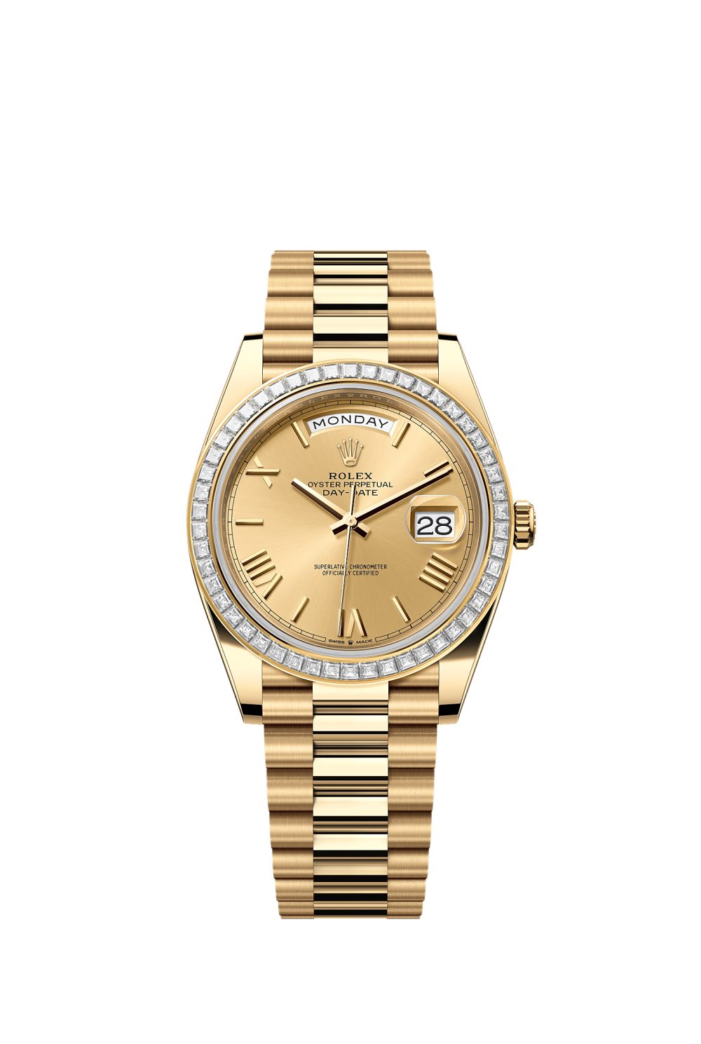Day-Date 40 – yellow gold and diamonds