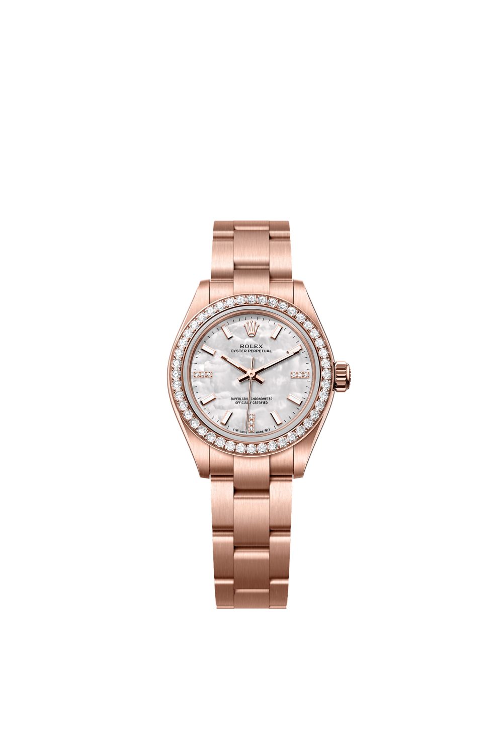 Oyster Perpetual 28 – Everose gold and diamonds