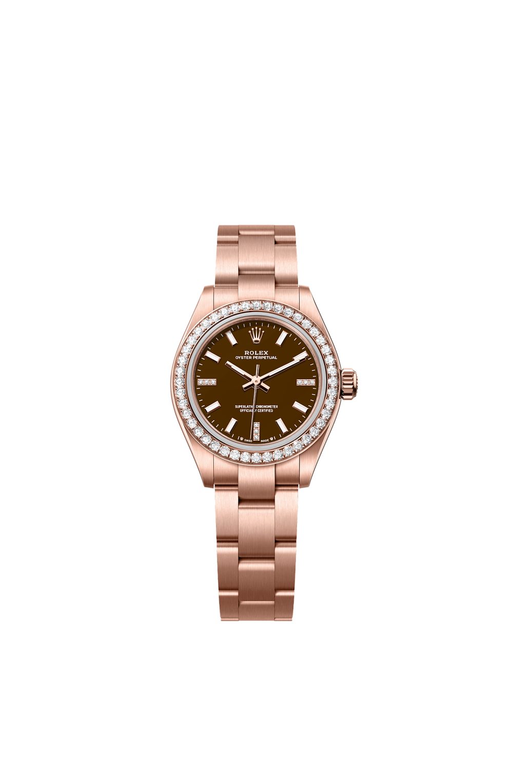 Oyster Perpetual 28 – Everose gold and diamonds