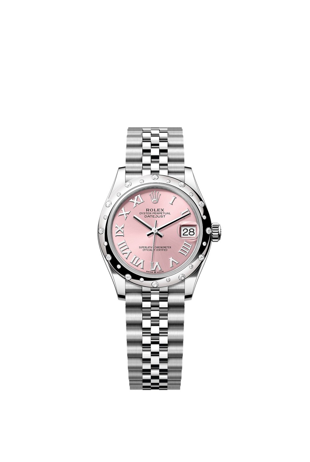 Datejust 31 – Oystersteel, white gold and diamonds