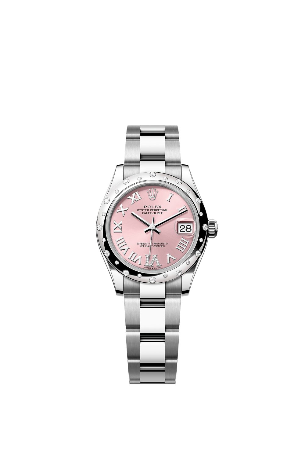 Datejust 31 – Oystersteel, white gold and diamonds