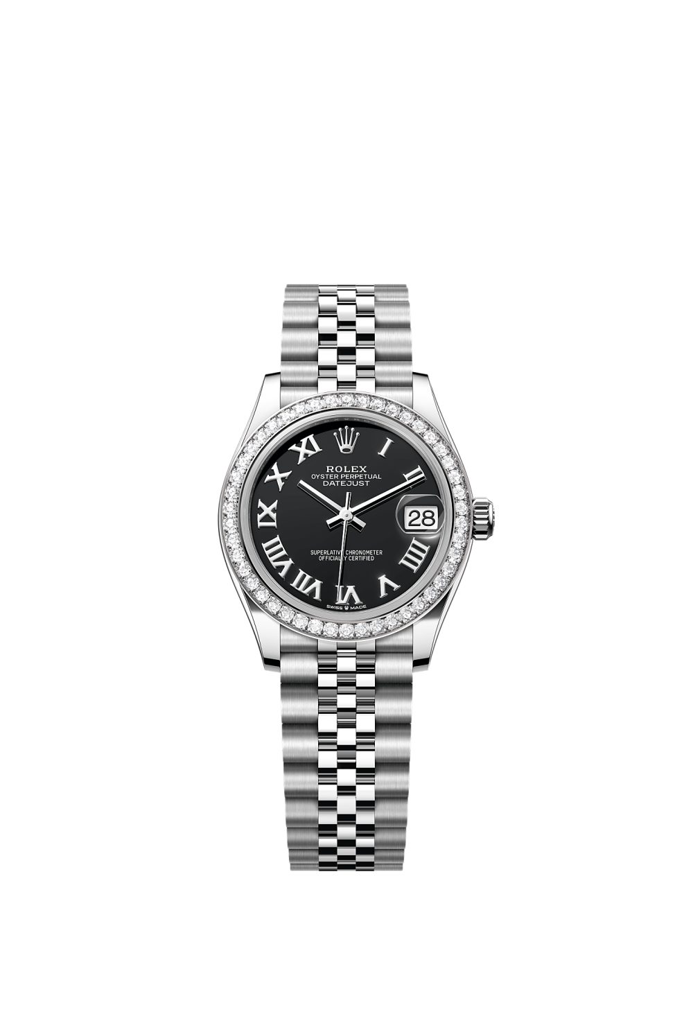 Datejust 31 – Oystersteel, white gold and diamonds