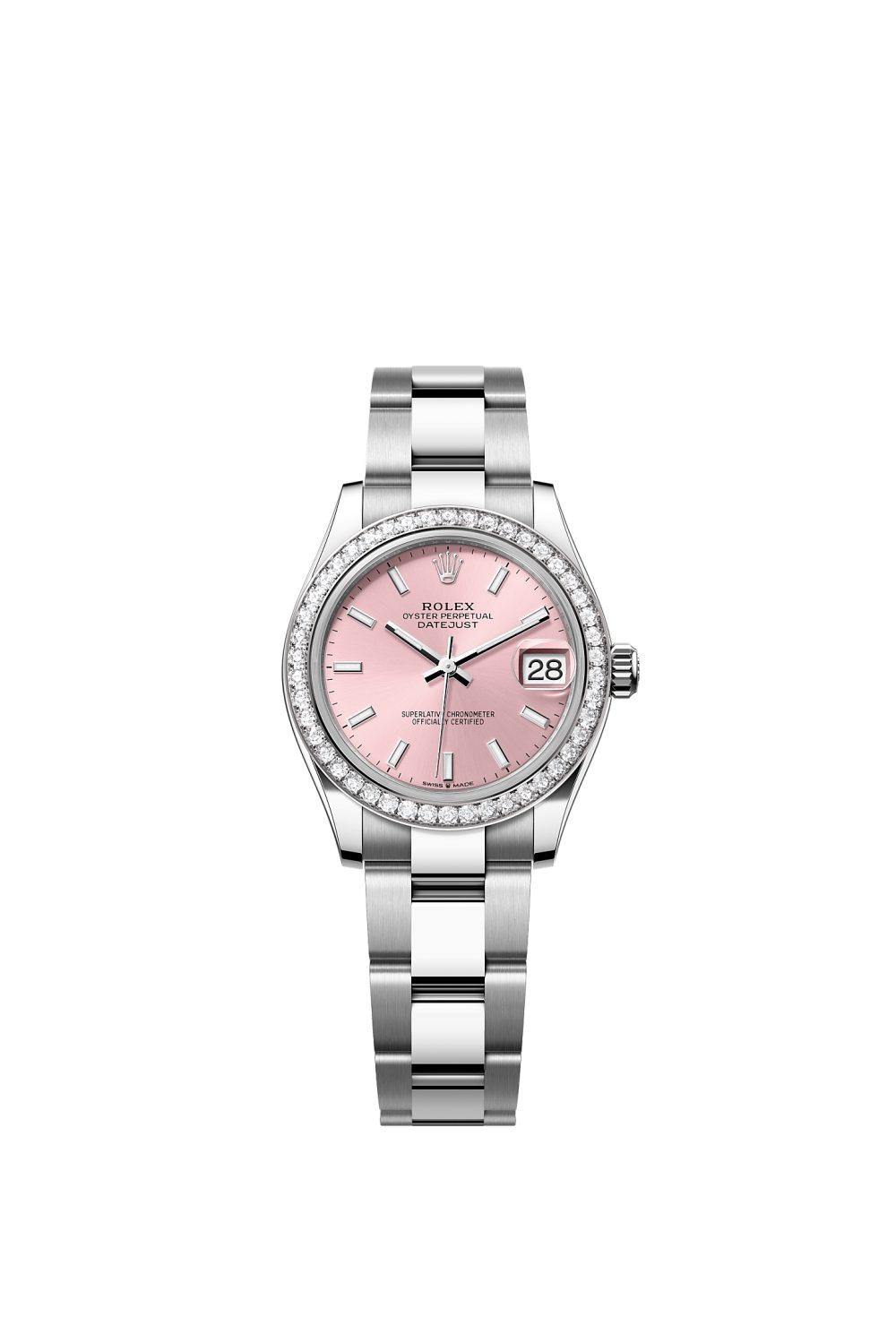 Datejust 31 – Oystersteel, white gold and diamonds