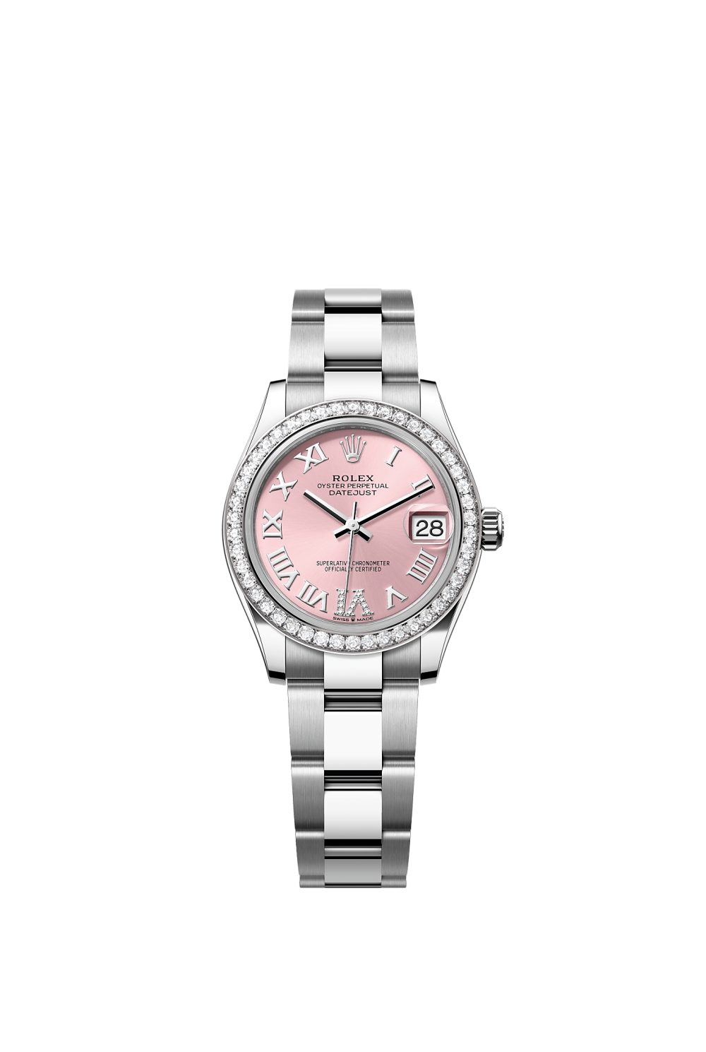 Datejust 31 – Oystersteel, white gold and diamonds