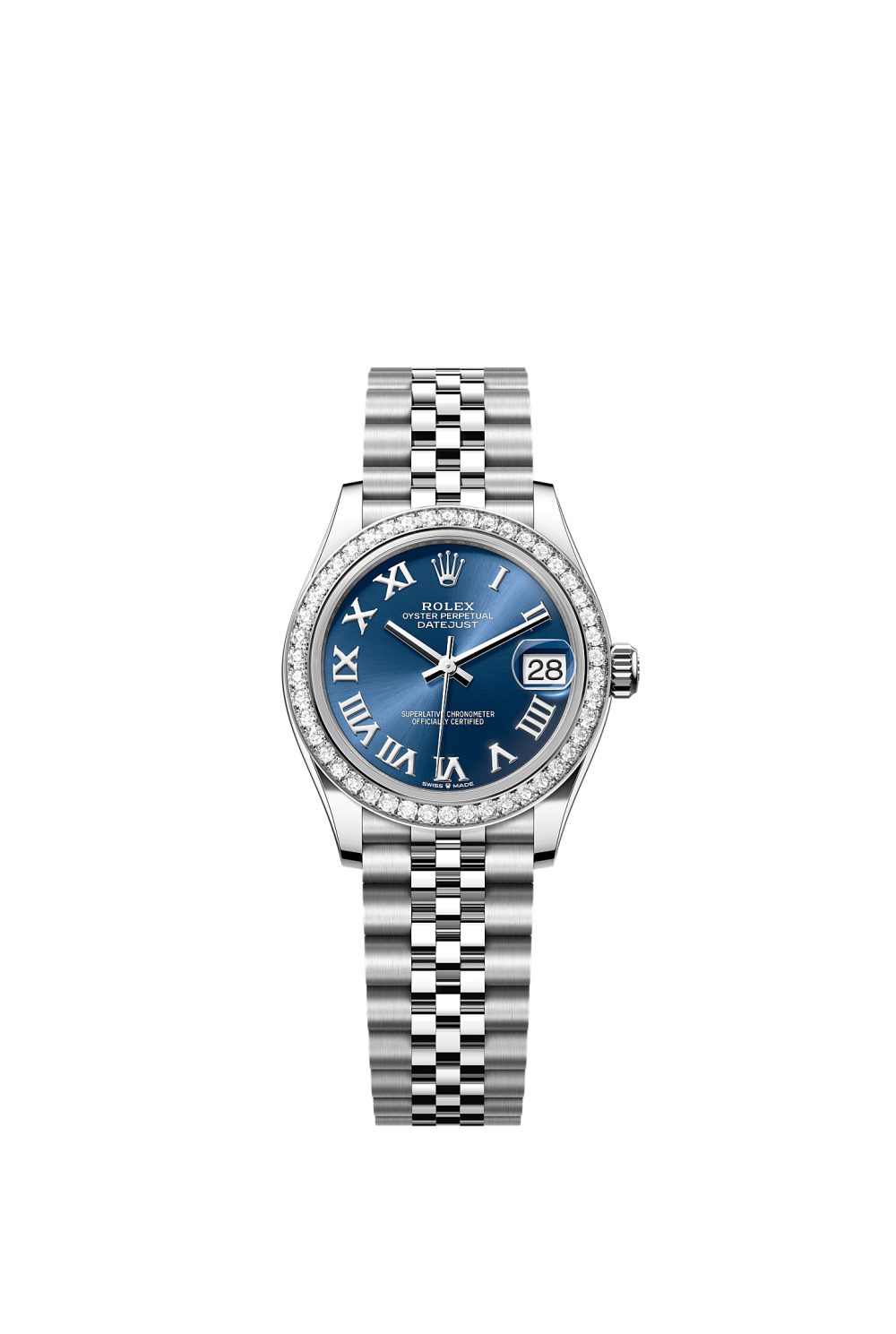 Datejust 31 – Oystersteel, white gold and diamonds