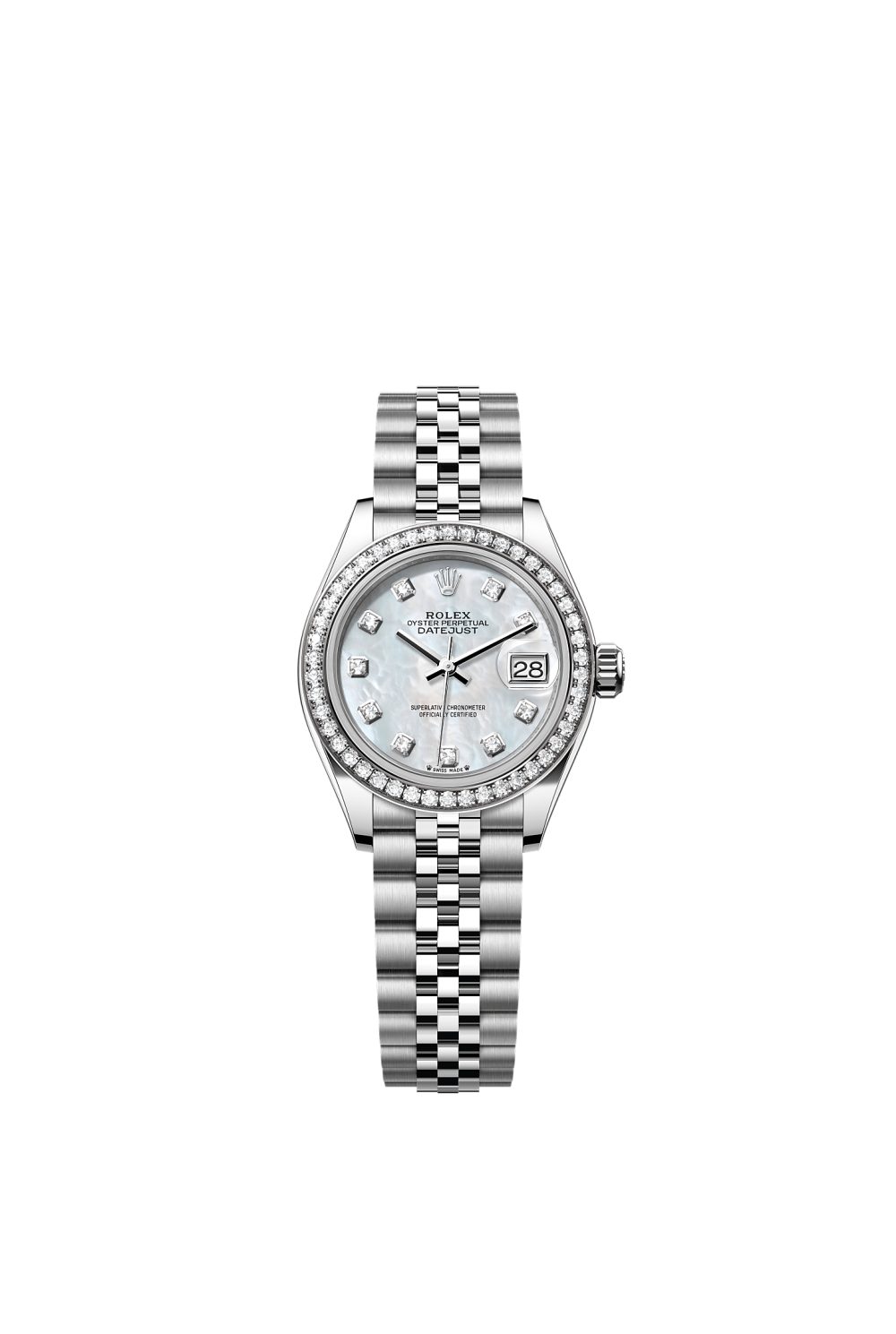 Lady-Datejust – Oystersteel, white gold and diamonds