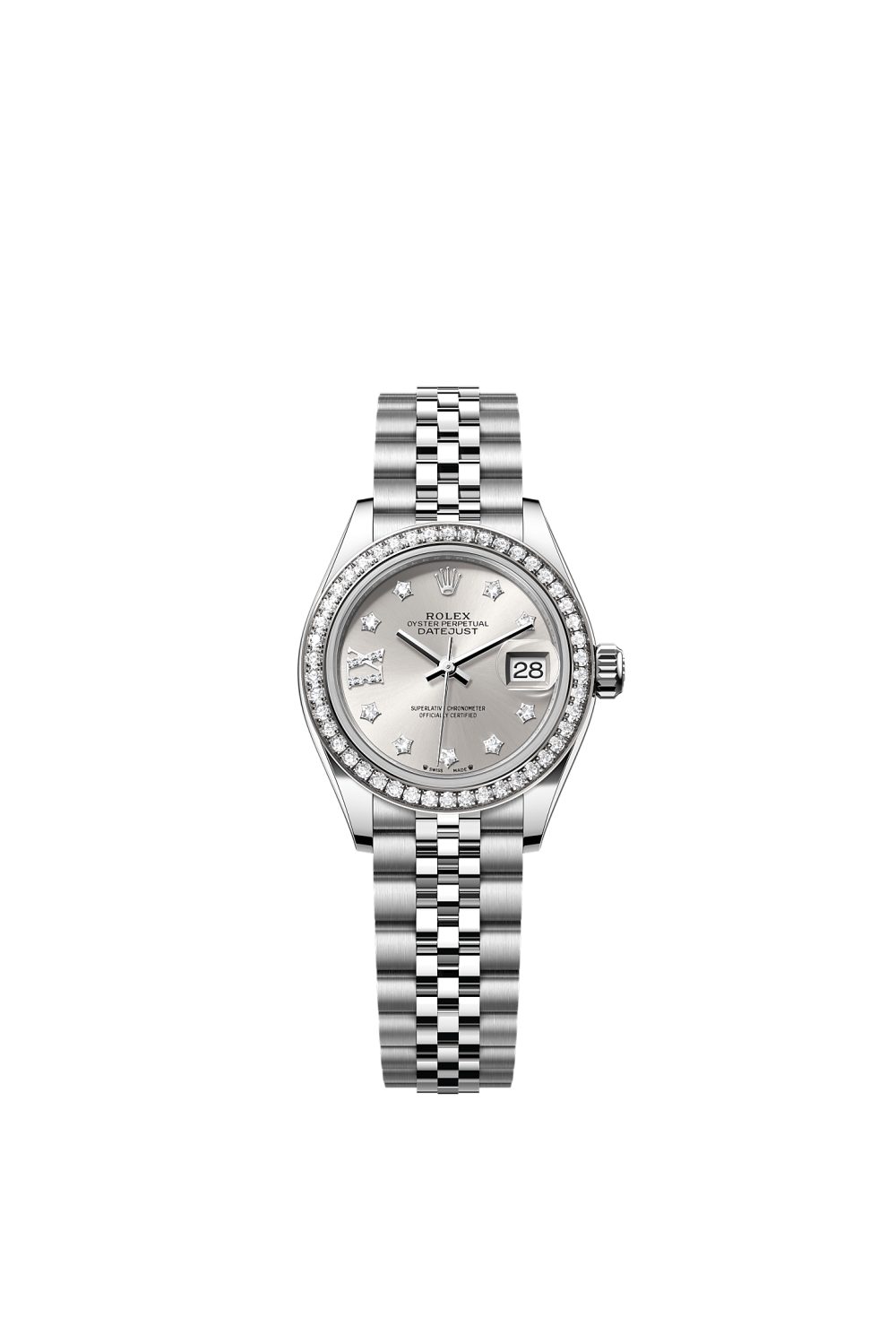 Lady-Datejust – Oystersteel, white gold and diamonds