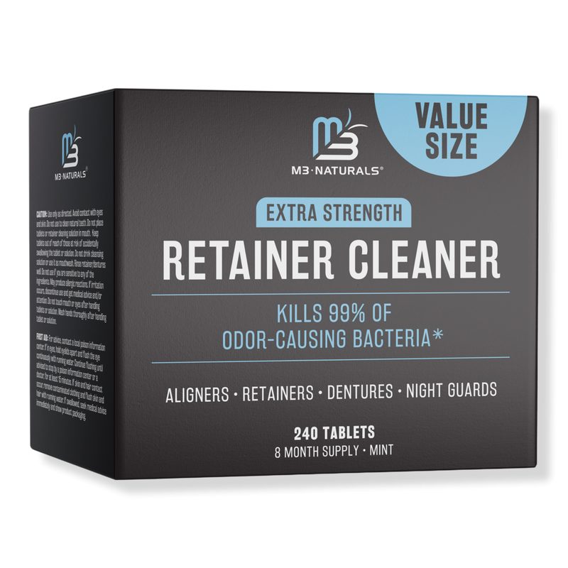 M3 Mint Retainer Cleaner Denture & Retainer Cleaning Tablets - 240 count