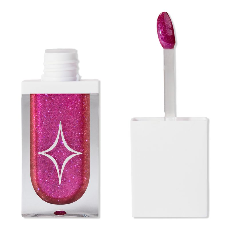 Magic Drip Glitter Lip Gloss - No Fux Fuchsia