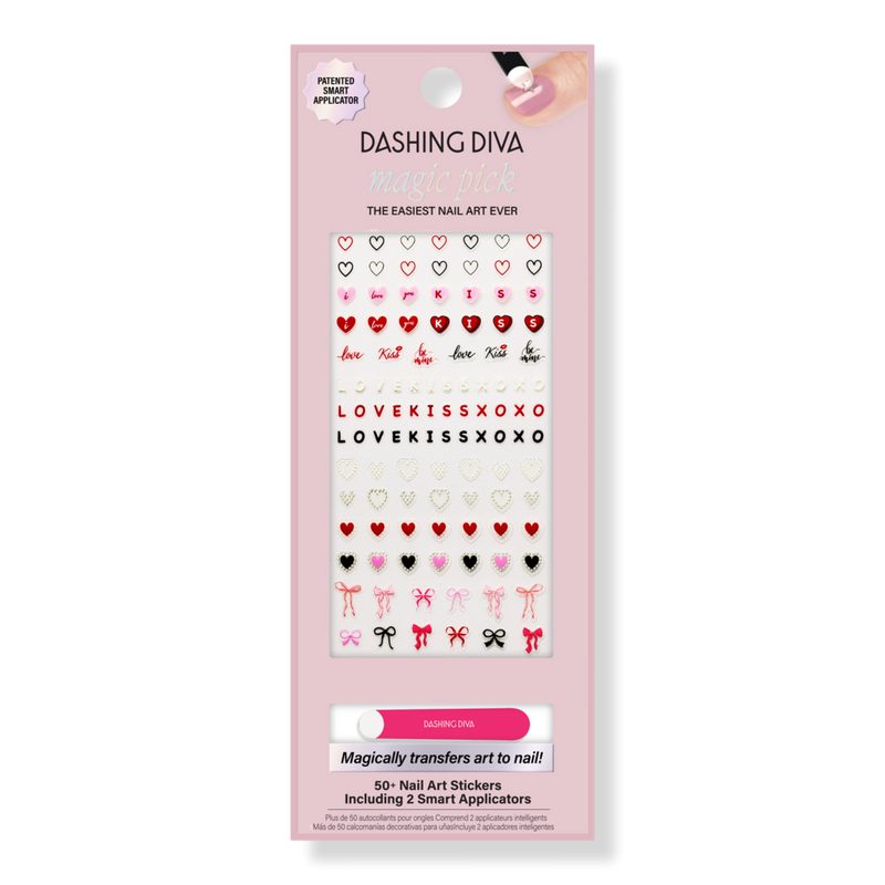 Magic Pick Nail Stickers, Secret Love Letter