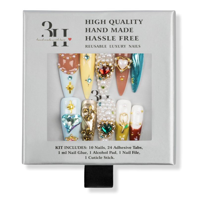 Majestic Fantasy X-Long Stiletto Press-On Nails - Xsmall