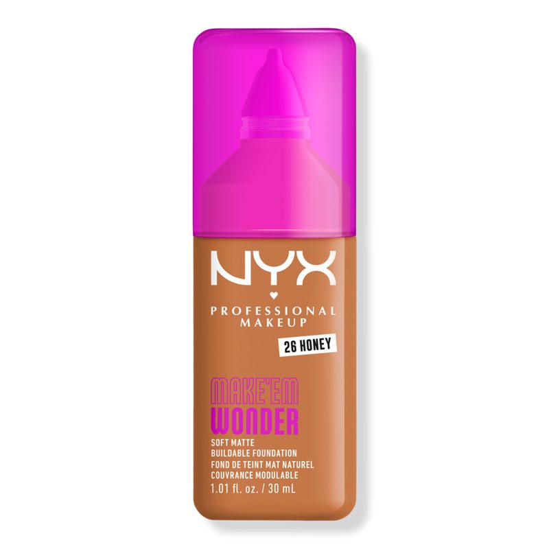 Make 'EM Wonder, 24H Soft Matte Foundation - Honey