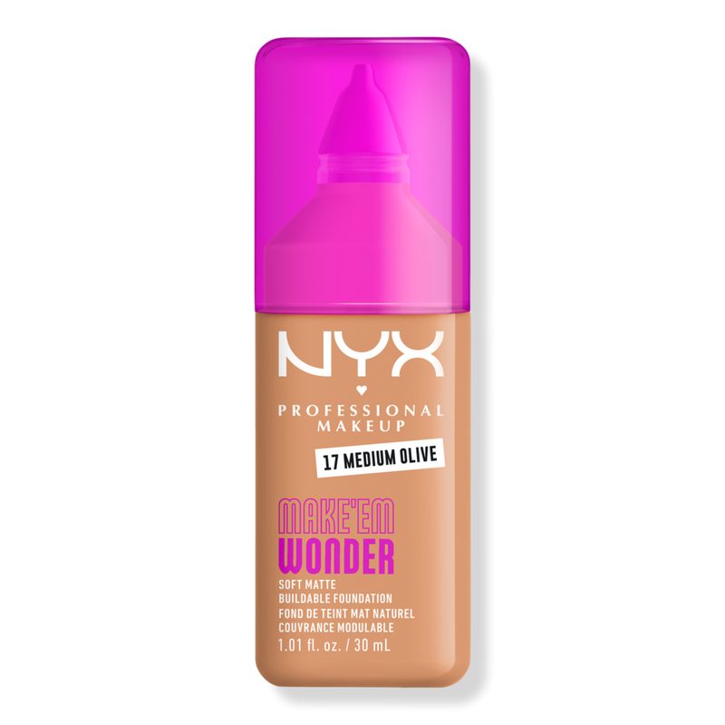 Make 'EM Wonder, 24H Soft Matte Foundation - Medium Olive
