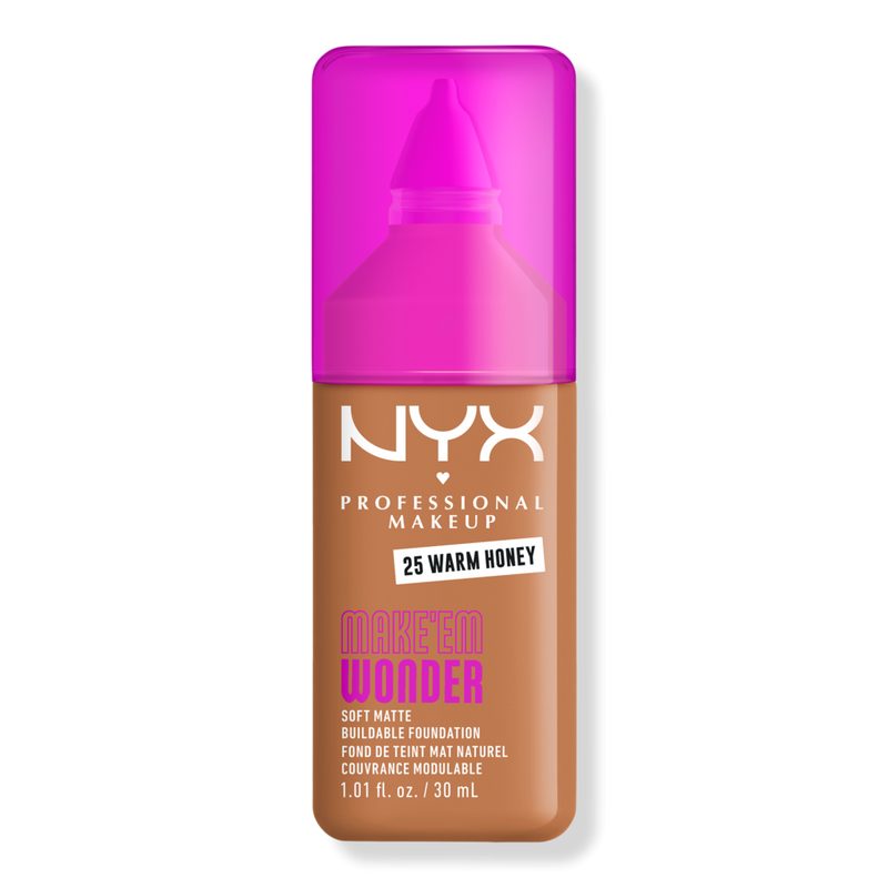 Make 'EM Wonder, 24H Soft Matte Foundation - Warm Honey