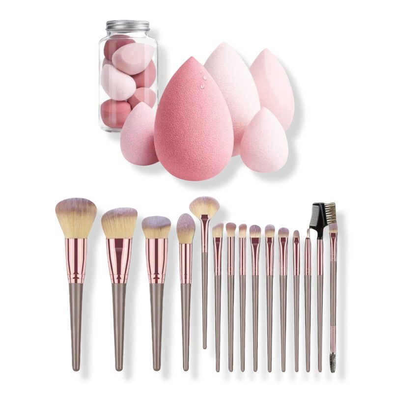 Makeup Brush & Beauty Sponge Set