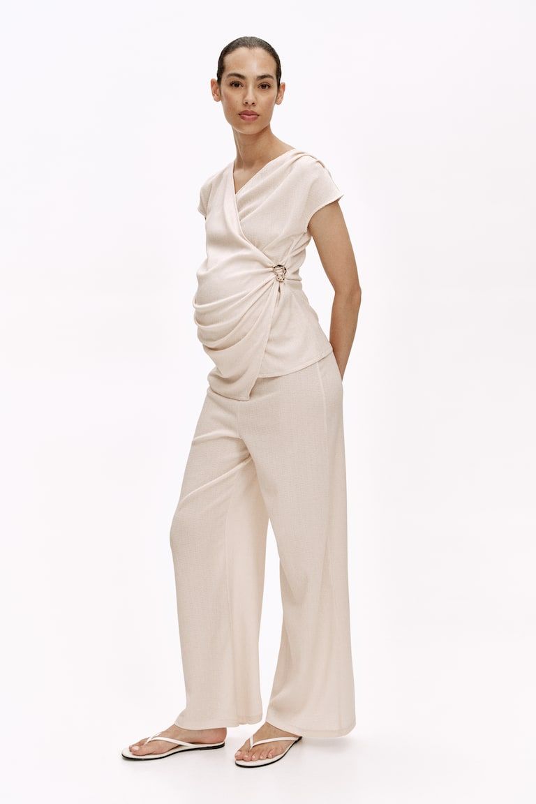MAMA 2-Piece Crinkled Jersey Set