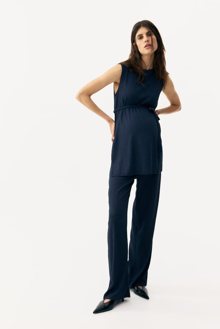 MAMA 2-piece Textured Jersey Set