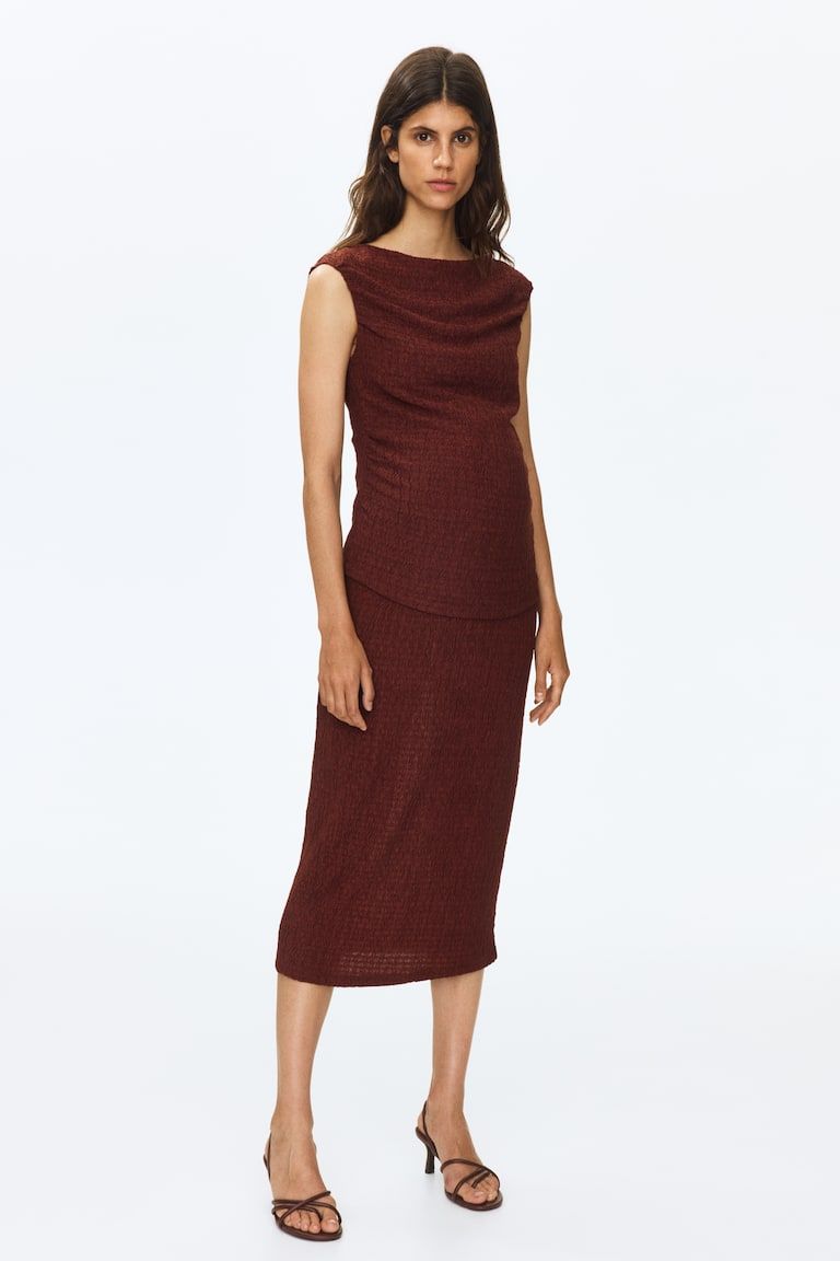 MAMA 2-Piece Textured Jersey Set