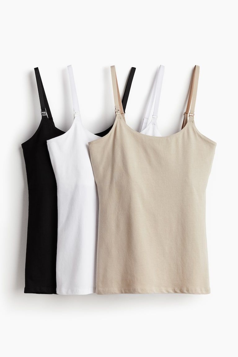 MAMA 3-Pack Nursing Camisole Tops