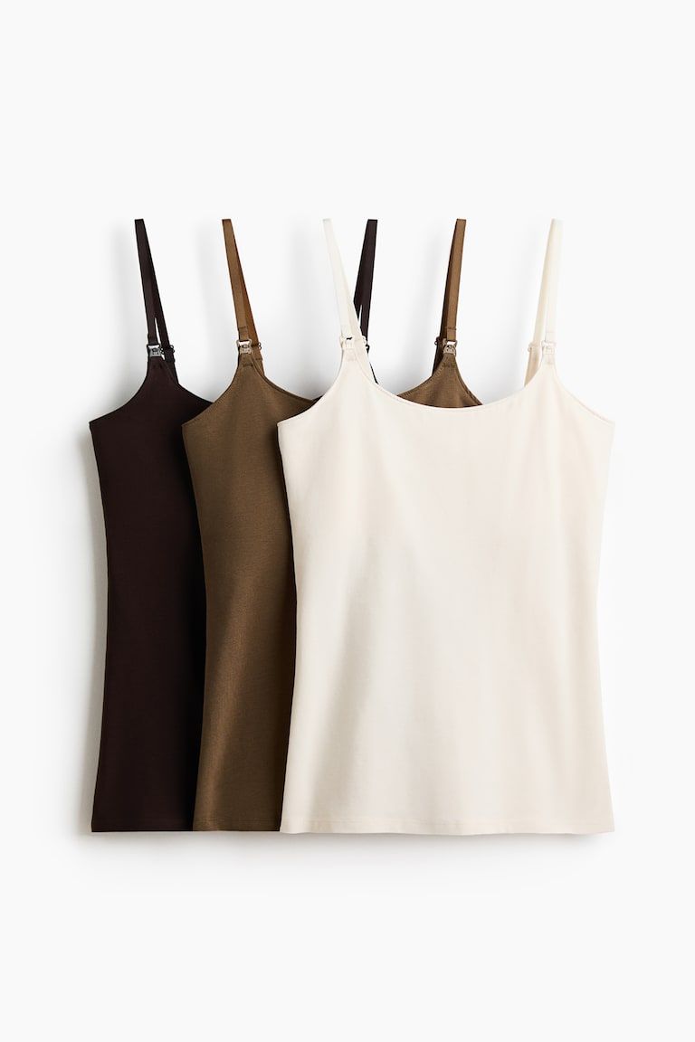 MAMA 3-Pack Nursing Camisole Tops