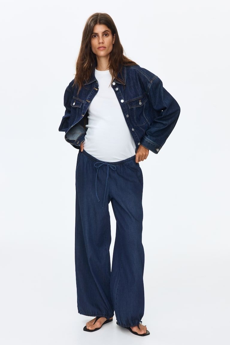 MAMA Balloon-Leg Denim Pants