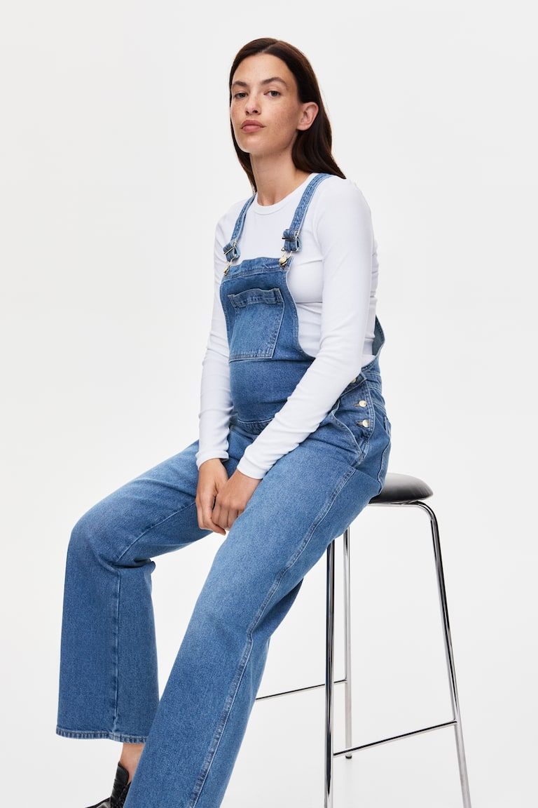 MAMA Before & After Denim Overalls