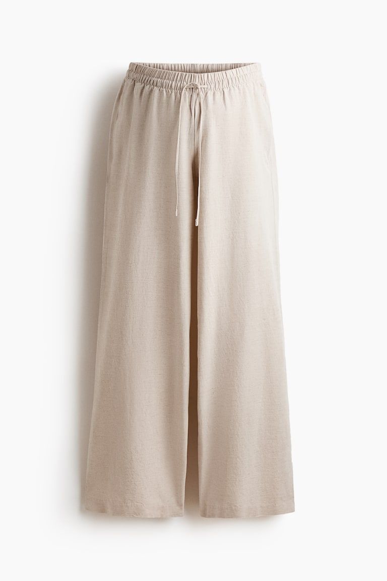 MAMA Before & After Linen-blend Pants