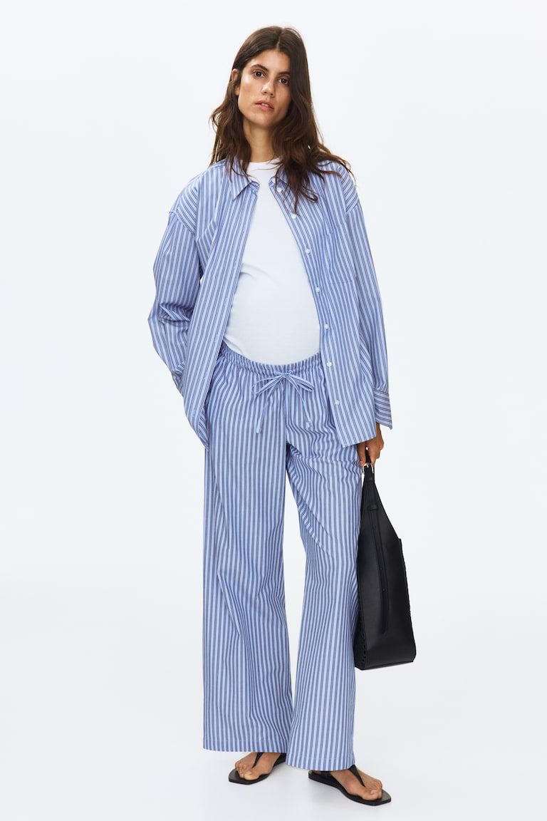 MAMA Cotton Drawstring Pants