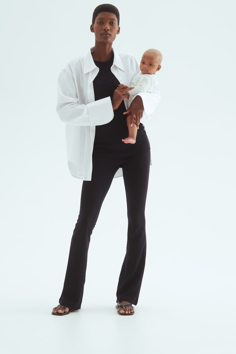 MAMA Flared Jersey Pants
