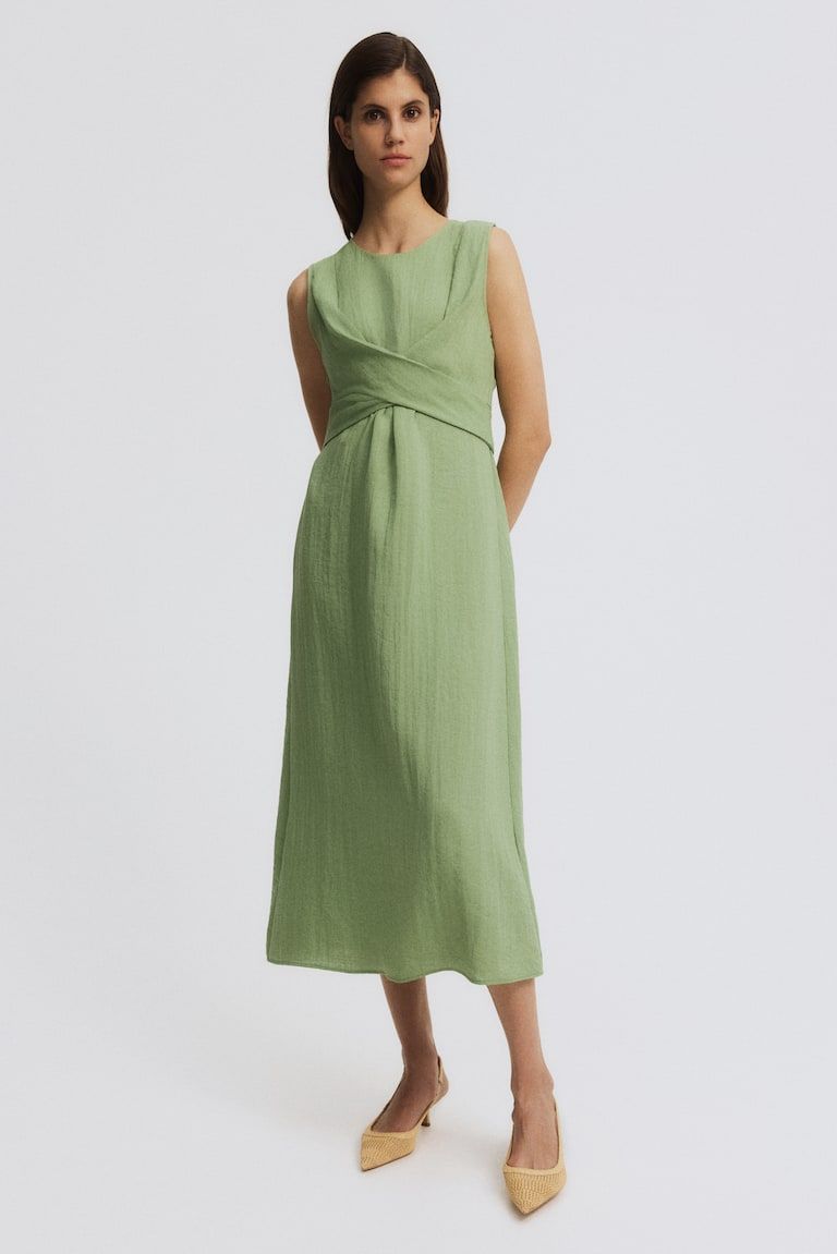 MAMA Nursing Dress with Ties at Back