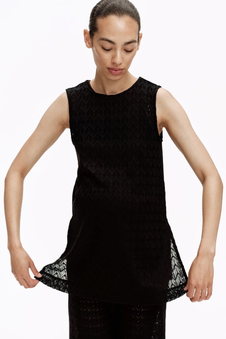 MAMA Pointelle Jersey Top