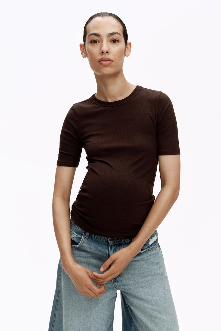 MAMA Ribbed T-Shirt