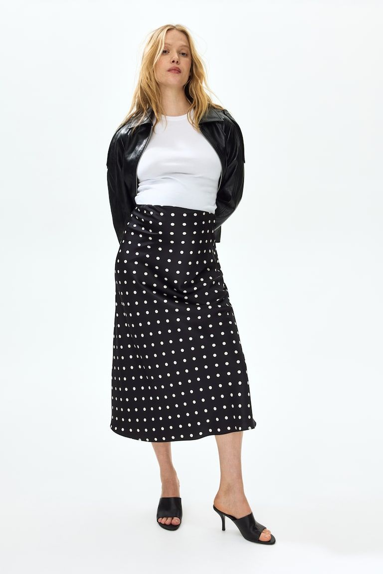 MAMA Satin Slip Skirt