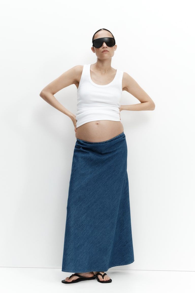 MAMA Satin Slip Skirt