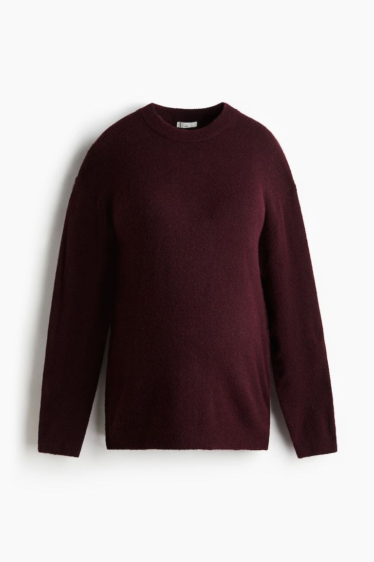 MAMA Slit-Hem Sweater