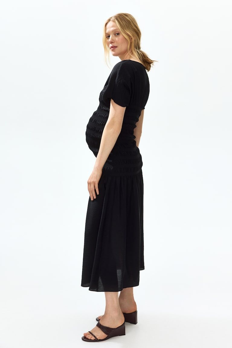 MAMA Smocked-Detail Dress