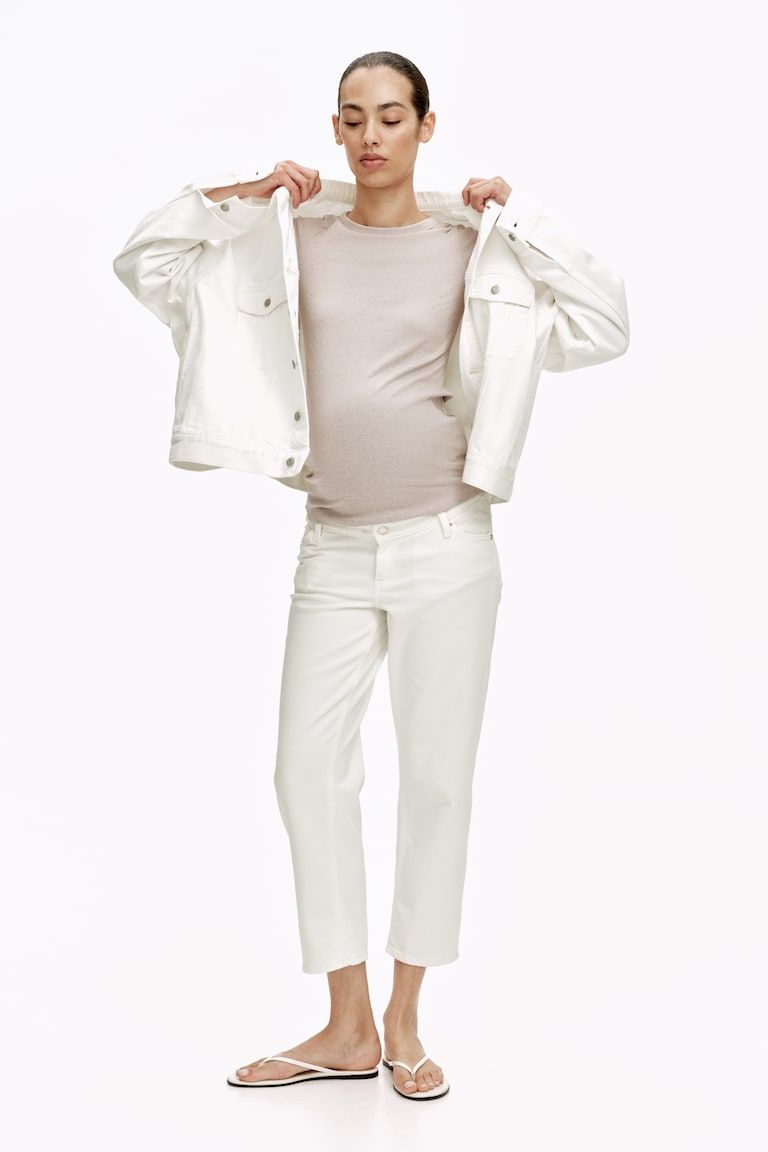 MAMA Straight Ankle Jeans