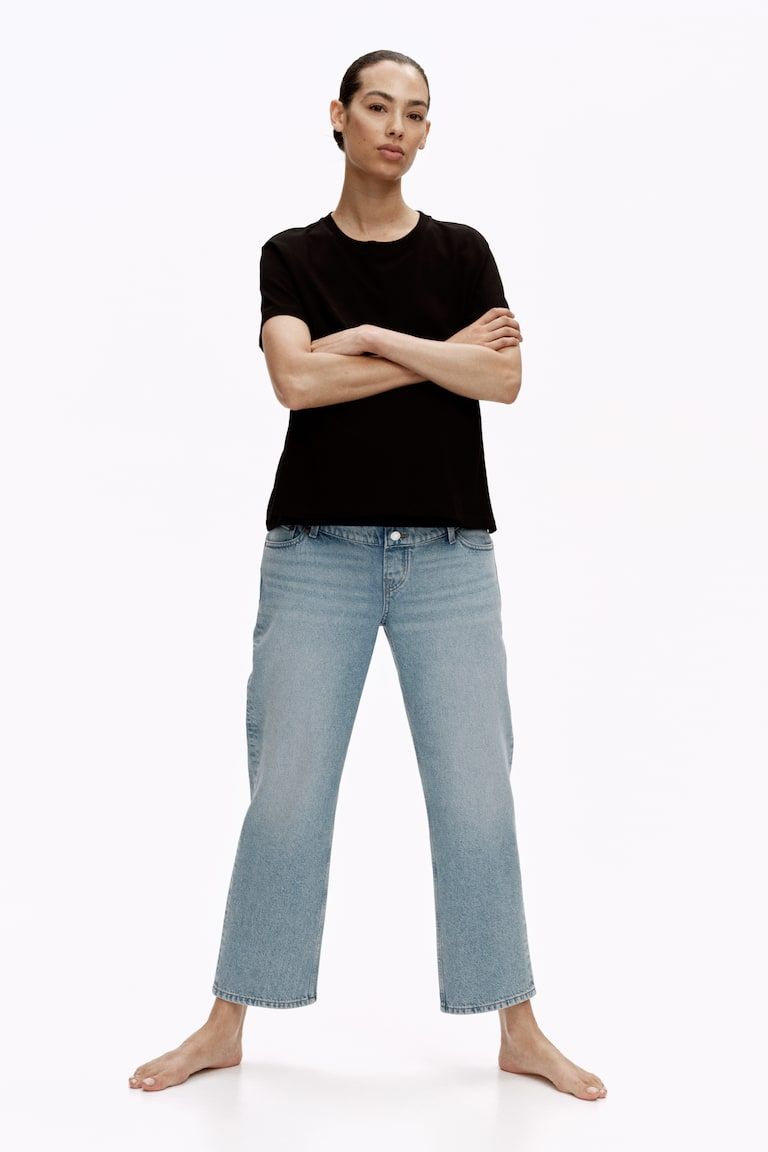 MAMA Straight Ankle Jeans